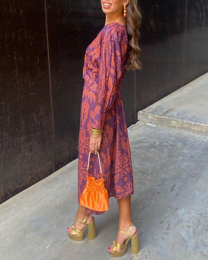 Violet | Women’s Wedding Guest A-Line Maxi Dress