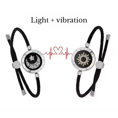 Long-distance bracelets Light + Vibration
