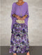 Purple with flowers